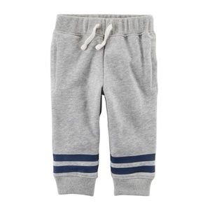 Carter’s Grey Sweats with Navy Stipes